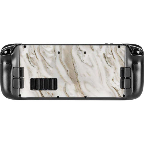 Vanilla Marble Steam Deck Handheld Gaming Computer Skin